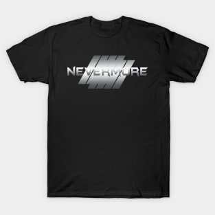 Metallic Illustration Nevermore T-Shirt